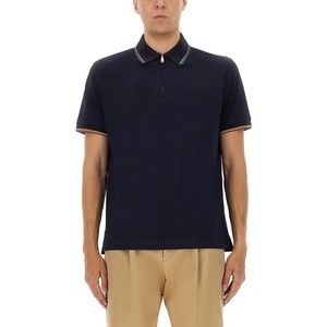 Paul Smith Cotton Polo Shirt With Zipper - NWT